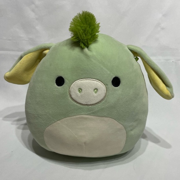 Squishmallows 8 inch Juniper the Green Donkey Super Soft Plush Toy Pastel Easter - Picture 1 of 5